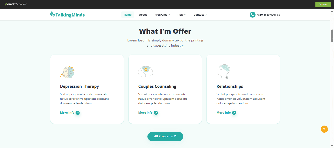 Блок с карточками услуг